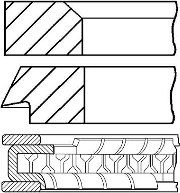 Goetze Engine 08-104200-00 - Комплект сегменти vvparts.bg