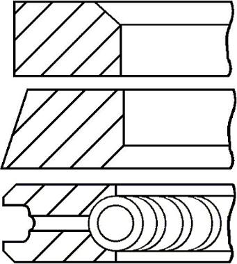 Goetze Engine 08-109511-00 - Комплект сегменти vvparts.bg