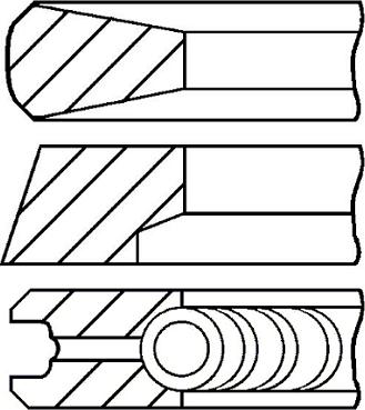 Goetze Engine 08-740000-00 - Комплект сегменти vvparts.bg