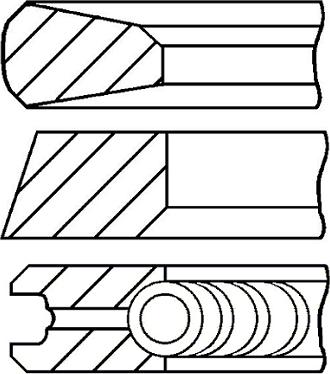 Goetze Engine 08-443200-00 - Комплект сегменти vvparts.bg