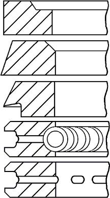 Goetze Engine 08-314600-00 - Комплект сегменти vvparts.bg