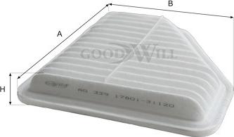 GoodWill AG 339 ECO - Въздушен филтър vvparts.bg