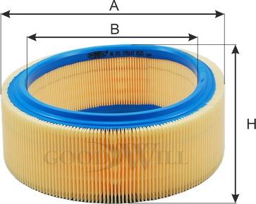 GoodWill AG 371 - Въздушен филтър vvparts.bg