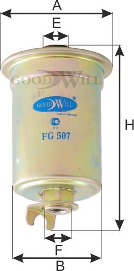 GoodWill FG 507 - Горивен филтър vvparts.bg