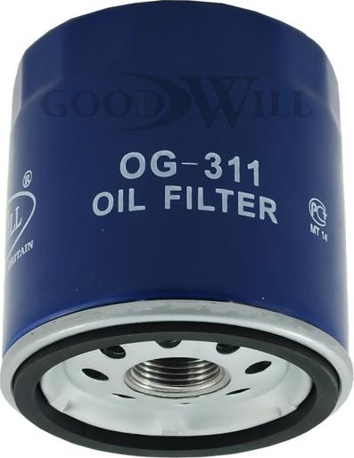 GoodWill OG 311 - Маслен филтър vvparts.bg