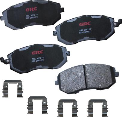 GRC GCD929 - Комплект спирачно феродо, дискови спирачки vvparts.bg