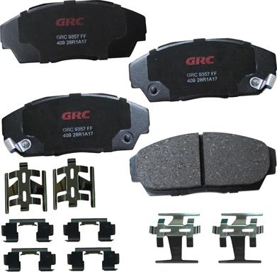 GRC GCD409 - Комплект спирачно феродо, дискови спирачки vvparts.bg