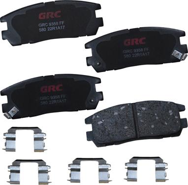 GRC GCD580 - Комплект спирачно феродо, дискови спирачки vvparts.bg