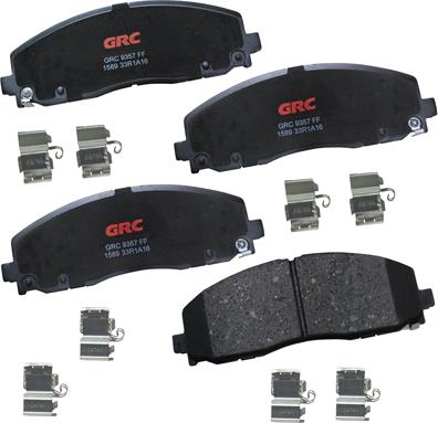 GRC GCD1589 - Комплект спирачно феродо, дискови спирачки vvparts.bg