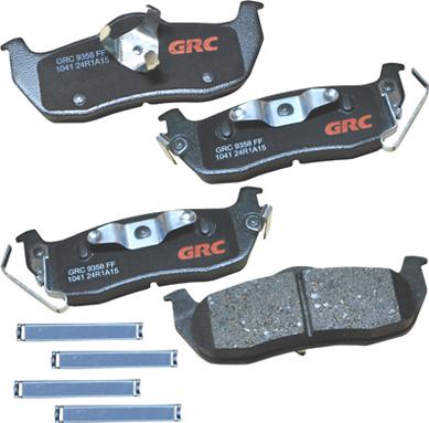 GRC GCD1041 - Комплект спирачно феродо, дискови спирачки vvparts.bg