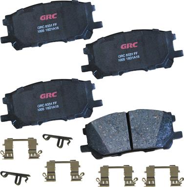 GRC GCD1005 - Комплект спирачно феродо, дискови спирачки vvparts.bg