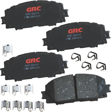 GRC GCD1184 - Комплект спирачно феродо, дискови спирачки vvparts.bg