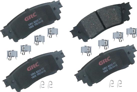 GRC GCD1805 - Комплект спирачно феродо, дискови спирачки vvparts.bg