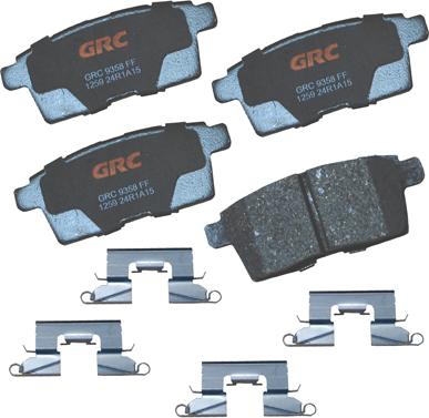 GRC GCD1259 - Комплект спирачно феродо, дискови спирачки vvparts.bg