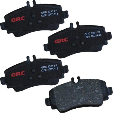 GRC GCD1250 - Комплект спирачно феродо, дискови спирачки vvparts.bg