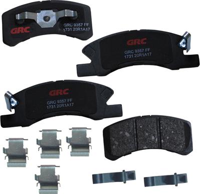 GRC GCD1731 - Комплект спирачно феродо, дискови спирачки vvparts.bg