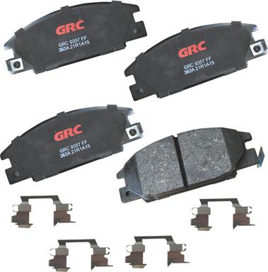GRC GCD363A - Комплект спирачно феродо, дискови спирачки vvparts.bg