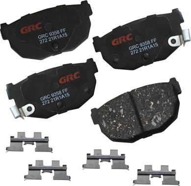 GRC GCD272 - Комплект спирачно феродо, дискови спирачки vvparts.bg