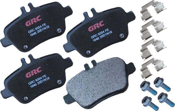 GRC GMD1646 - Комплект спирачно феродо, дискови спирачки vvparts.bg