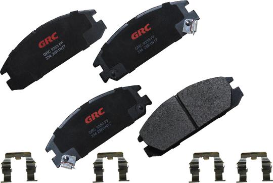GRC GMD334 - Комплект спирачно феродо, дискови спирачки vvparts.bg