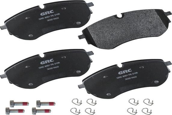 GRC GMD2196 - Комплект спирачно феродо, дискови спирачки vvparts.bg