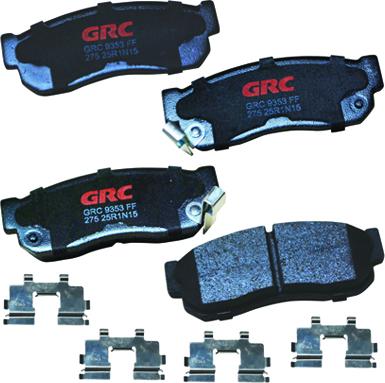 GRC GMD275 - Комплект спирачно феродо, дискови спирачки vvparts.bg