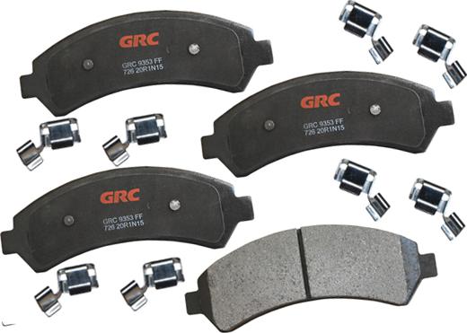 GRC GMD726 - Комплект спирачно феродо, дискови спирачки vvparts.bg