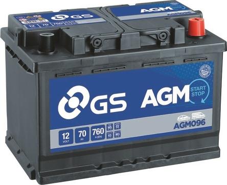 GS AGM096 - Стартов акумулатор vvparts.bg