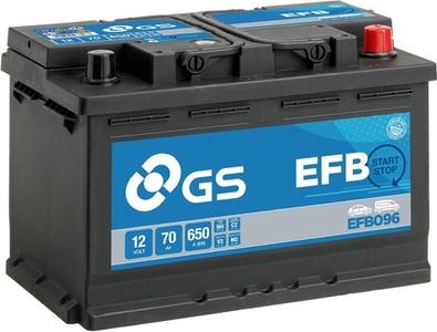 GS EFB096 - Стартов акумулатор vvparts.bg