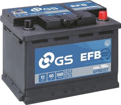 GS EFB027 - Стартов акумулатор vvparts.bg