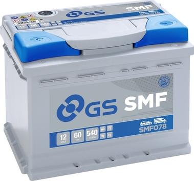 GS SMF078 - Стартов акумулатор vvparts.bg