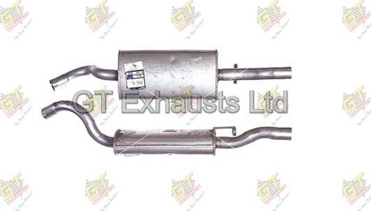 GT Exhausts GAU140 - Крайно гърне vvparts.bg