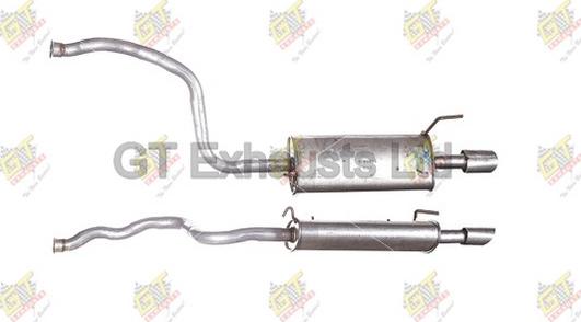 GT Exhausts GAU159 - Крайно гърне vvparts.bg