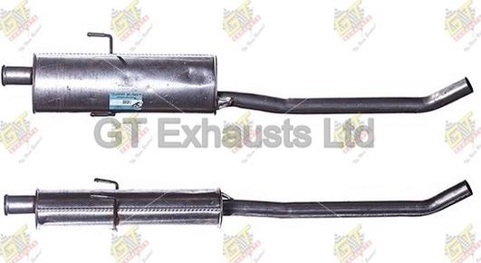 GT Exhausts GCN365 - Средно гърне vvparts.bg