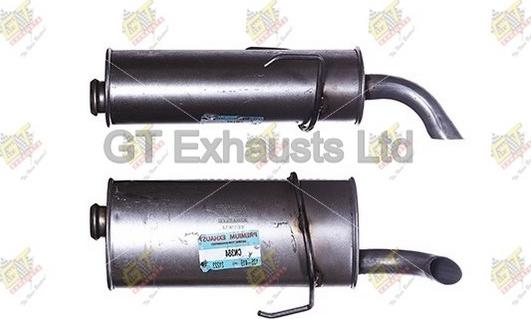 GT Exhausts GCN384 - Крайно гърне vvparts.bg