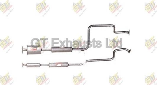 GT Exhausts GDN456 - Средно гърне vvparts.bg