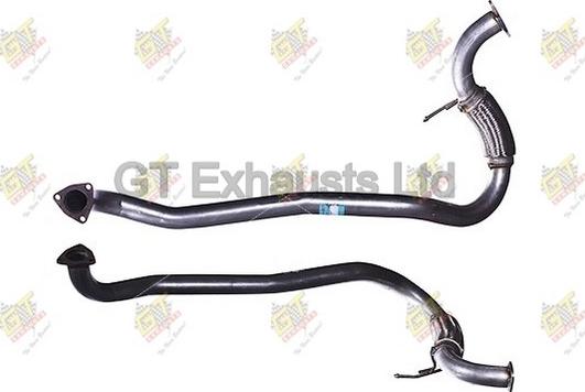 GT Exhausts GFE660 - Изпускателна тръба vvparts.bg