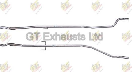 GT Exhausts GGM582 - Изпускателна тръба vvparts.bg