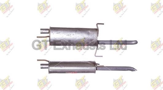 GT Exhausts GGM266 - Крайно гърне vvparts.bg