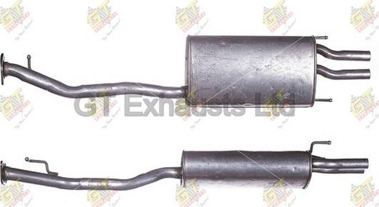 GT Exhausts GHA257 - Крайно гърне vvparts.bg