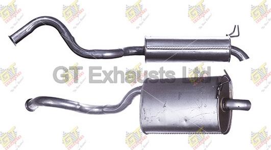 GT Exhausts GRN589 - Крайно гърне vvparts.bg