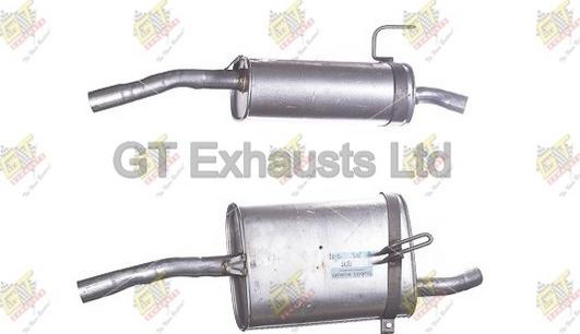 GT Exhausts GTY727 - Крайно гърне vvparts.bg