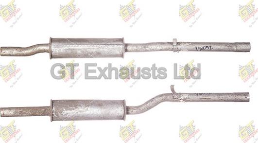 GT Exhausts GVW092 - Средно гърне vvparts.bg