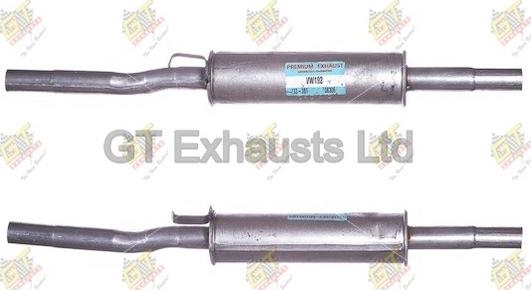 GT Exhausts GVW192 - Средно гърне vvparts.bg