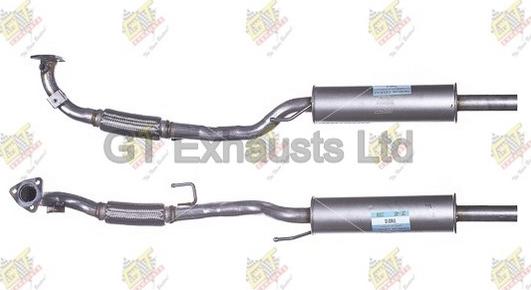 GT Exhausts GVW810 - Средно гърне vvparts.bg