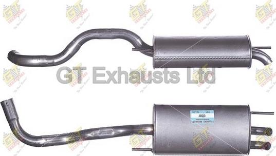 GT Exhausts GVW393 - Крайно гърне vvparts.bg