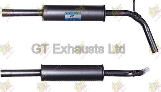 GT Exhausts GVW330 - Средно гърне vvparts.bg