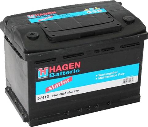 Hagen 57413 - Стартов акумулатор vvparts.bg