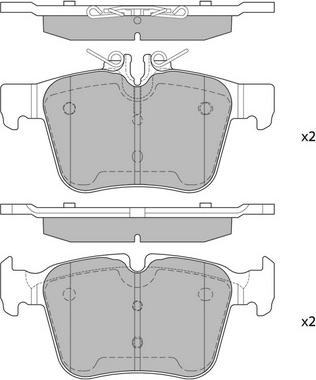 Hagen GP4002 - Комплект спирачно феродо, дискови спирачки vvparts.bg