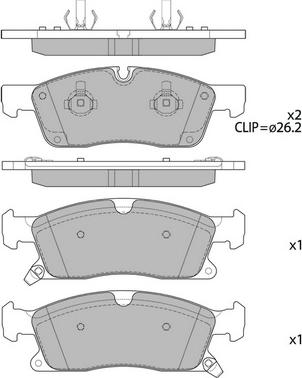 Hagen GP4103 - Комплект спирачно феродо, дискови спирачки vvparts.bg